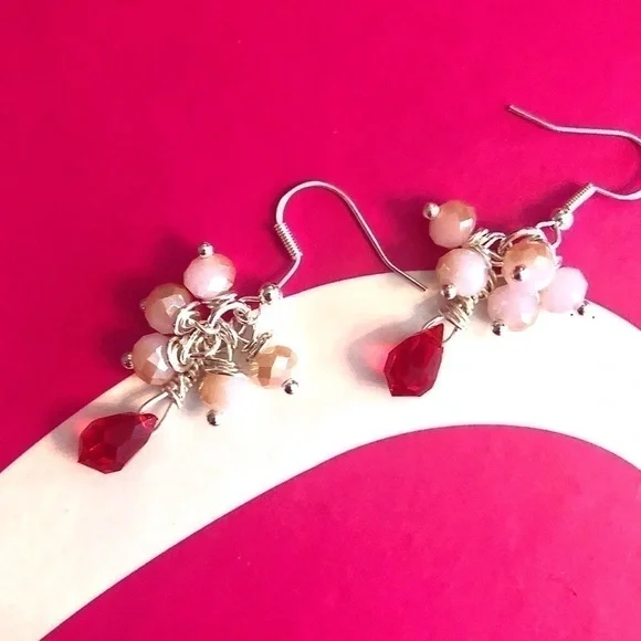 𝅺SWAROVSKI Sterling Silver Earrings Swarovski Briolettes Handcrafted